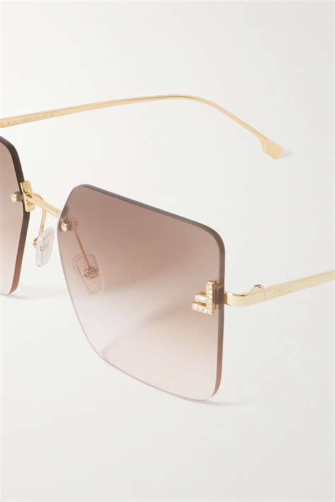 fendi eyeglasses frames gold tone vintage fendi name on frame|fendi eyeglasses frames women's.